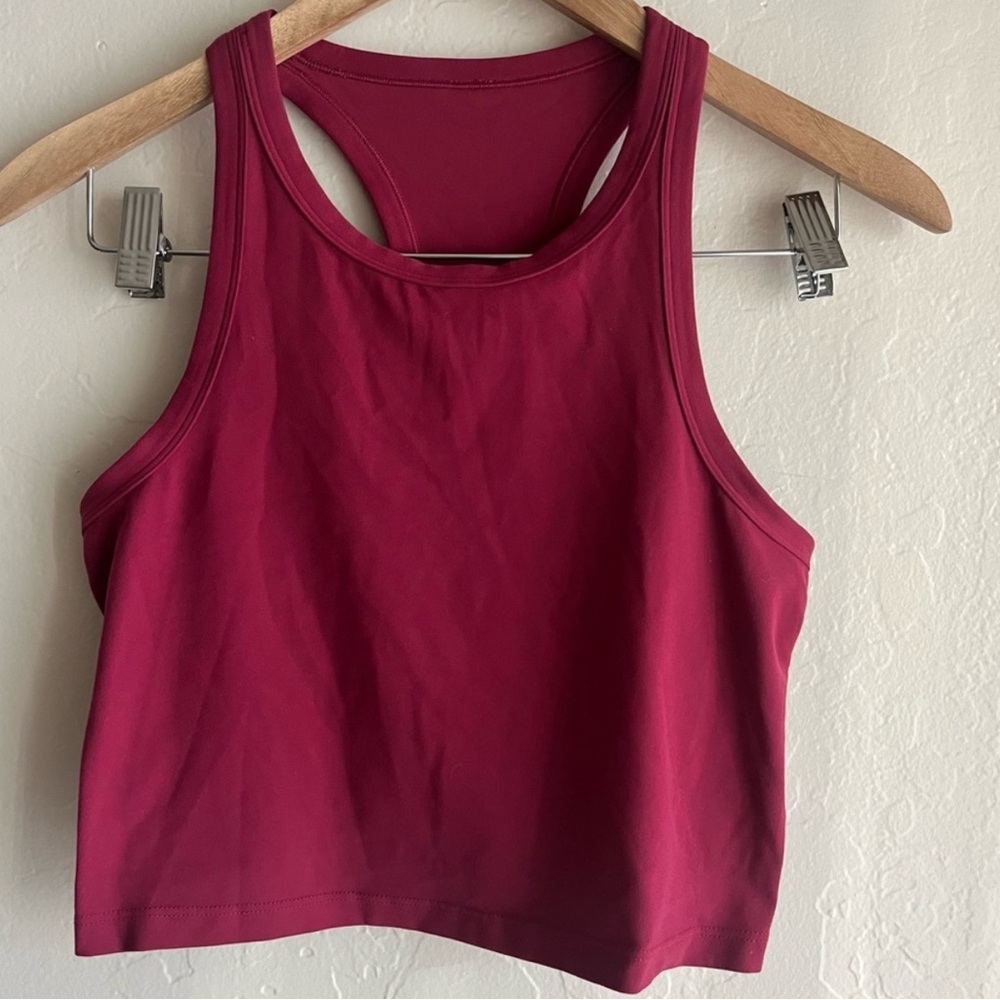 Lululemon Burgundy Tank Top